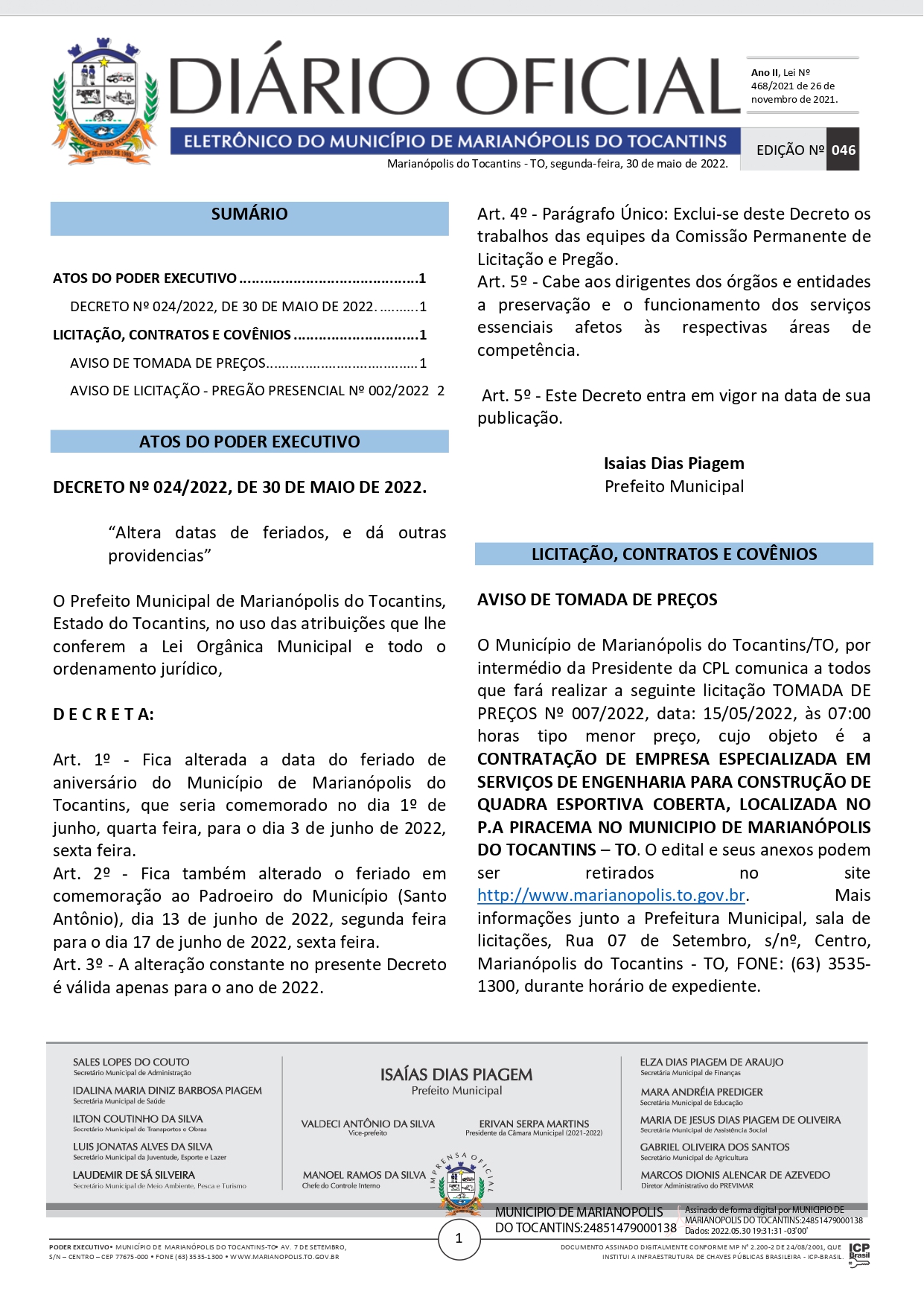 DOEM Nº 046 30 05 2022 page 0001